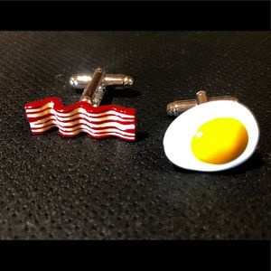 Eggs and Bacon Cuffinks- who loves 🥓!!
